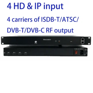 1080P 4 HD a DVB-C/DVB-T/ATSC/ISDB-T modulador codificador Digital TV Headend QAM RF modulador, DVB-T catv