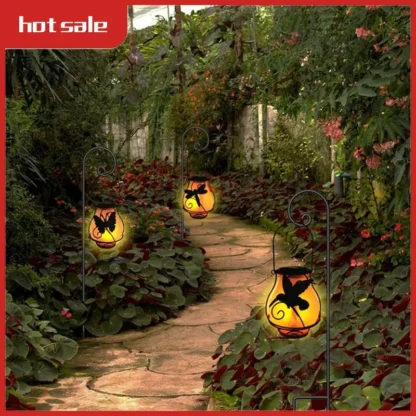 A74P-lanternas para exteriores, linterna Solar, luces para exteriores con luces de llama, linternas solares colgantes impermeables para decoración de jardín