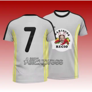 Camiseta deportiva para hombre, Camiseta deportiva con estampado 3D de camarones y mariscos, Camisa holgada informal de secado rápido, Top de fiesta de regalo de Navidad
