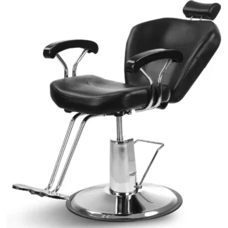Silla de peluquero, silla de peluquero multiusos para estilista, silla de salón de barbería, 40 "D X 25" W X 45 "H, con muebles de salón con respaldo sólido