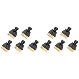 10X para Karcher SC1 SC2 SC3 SC4 cepillo de limpieza plano de cobre para Limpiador de vapor adaptador de accesorio limpieza Nozzleglobal Stoc