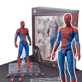 Nuevos juguetes CT Spiderman Mafex 001 Peter Parker Andrew Garfield figura el increíble Spider-Man Shf Spiderman figura de acción de anime de juguete