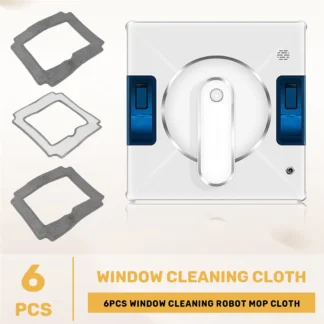 6 uds Robot de limpieza de ventanas paño de mopa trapo de limpieza toalla paño de polvo paño de limpieza para LIECTROUX YW509 B20