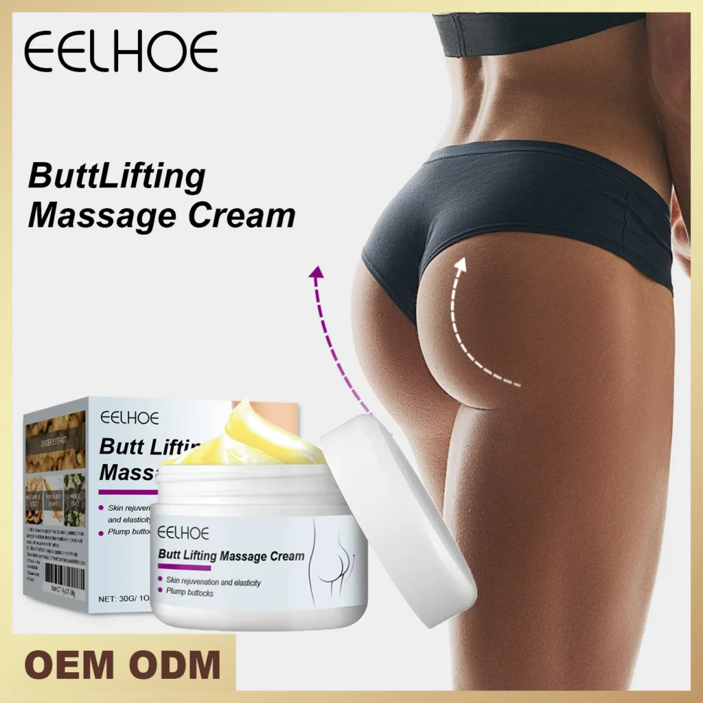 Crema de masaje para levantamiento de glúteos, cuidado de la cadera, reafirma la piel del cuerpo, mejora la elasticidad de las glúteos, hidrata y nutre