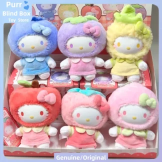 Caja ciega Original Sanrio Hellokitty Fruity Paradise Series, muñeco periférico de animé esponjoso, caja misteriosa, regalo Popular para niños