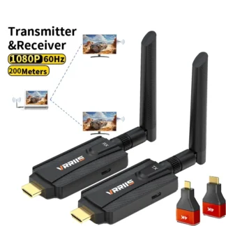 1080P 5G 200m inalámbrico WiFi HDMI Audio Video transmisor receptor extensor adaptador para PS4 cámara DVD portátil PC a TV proyector