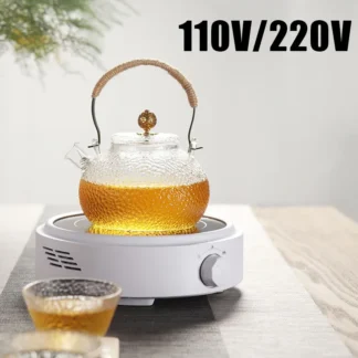 Calentador eléctrico de 110V/220V, estufa de té, placa caliente, Mini máquina de té, horno de calefacción, calentador multifuncional, cocina de inducción, 800W