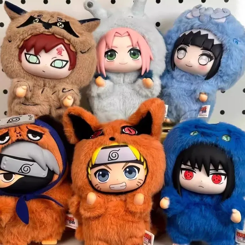 Auténtica caja ciega de Anime Konoha Ninja, muñeca Kawaii de la serie Cute Beast, adorno de moda, regalo sorpresa bonito para fiestas y juegos