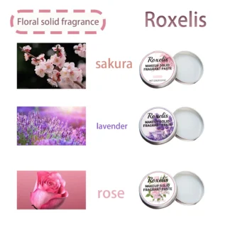 Roxelis Perfume sólido portátil para mujer Fragancia de bálsamo elegante Múltiples opciones disponibles