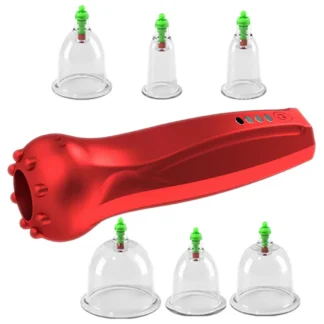 Dispositivo de ventosas eléctrico, herramienta electrónica de masaje Gua de Color rojo, máquina de vacío para uso doméstico, solución de terapia corporal