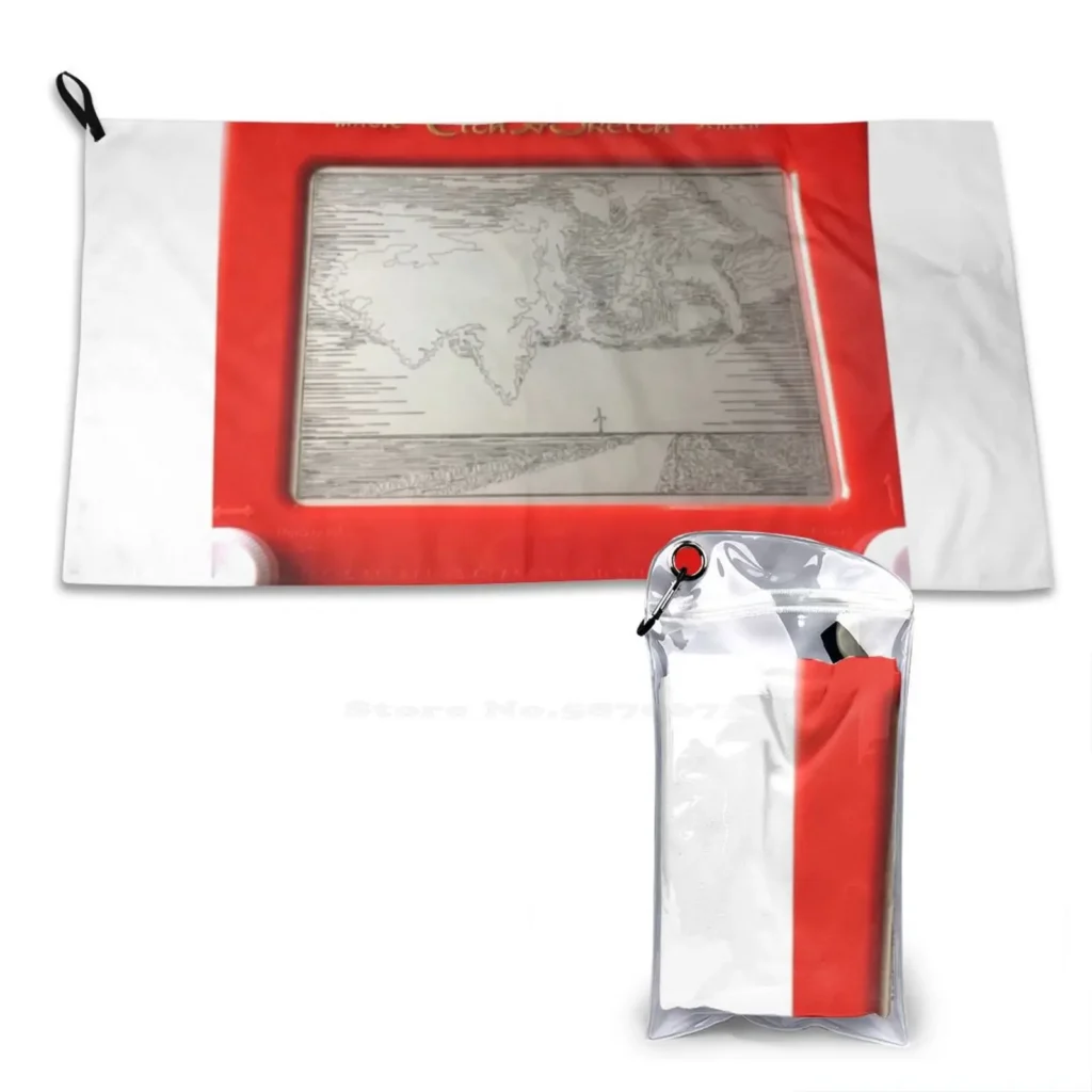 Doble Tornado Etch A Sketch, toalla suave de playa de secado rápido, Etch A Sketch Nature Weather, doble Tornado