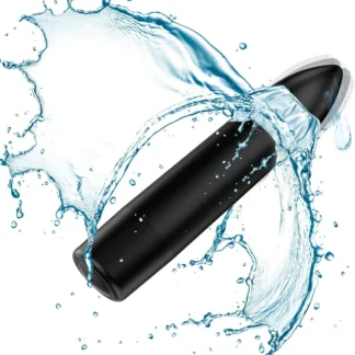 Mini vibrador tipo bala - 10 modos para estimulación del punto G y del clítoris, placer para mujeres y parejas, discreto, negro, Recha