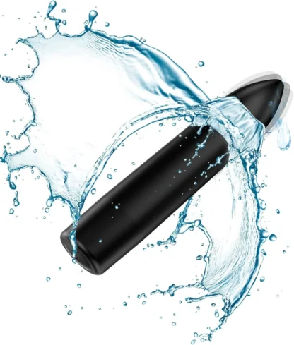 Mini vibrador tipo bala - 10 modos para estimulación del punto G y del clítoris, placer para mujeres y parejas, discreto, negro, Recha