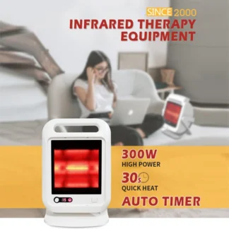Terapia de luz roja calefacción lámpara infrarroja portátil 35 °   Masajeador ajustable para alivio del dolor de hombros, cuello, articulación de rodilla, músculo de la espalda