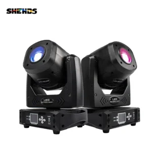 SHEHDS 2 uds 100W LED cabeza móvil 6 facetas prisma DJ proyector DMX 512 punto elegante para discoteca boda club nocturno público