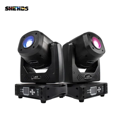 SHEHDS 2 uds 100W LED cabeza móvil 6 facetas prisma DJ proyector DMX 512 punto elegante para discoteca boda club nocturno público