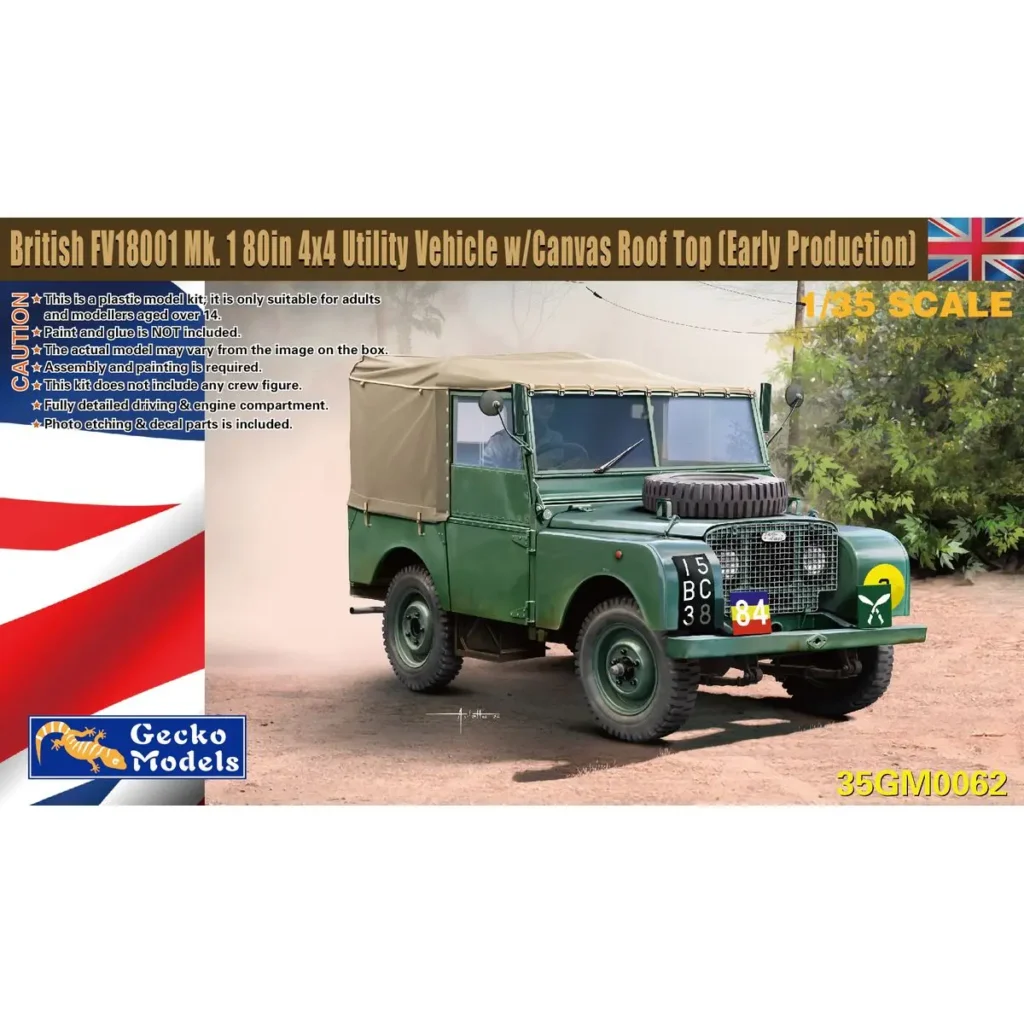 Modelos Gecko 35GM0062 1/35 británico FV18001 Mk. Vehículo utilitario 1 80 pulgadas 4x4 - Kit de modelo a escala
