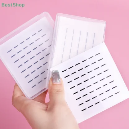 144/200 Uds tiras de pegamento para pestañas postizas, tiras de pestañas autoadhesivas de gelatina sin pegamento negro, herramientas de maquillaje para pestañas postizas