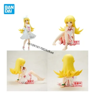 Original Bandai Banpresto Monogatari serie Oshino Shinobu ESPRESTO Anime modelo de figuras de acción Relax time colecciones regalo