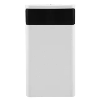 2025 nuevo 18650 caja del banco de energía de la batería 5V 2.1A pantalla LCD 20000MAh placa de alimentación para 6X18650 batería DIY Powerbank Case (blanco)
