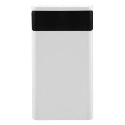 2025 nuevo 18650 caja del banco de energía de la batería 5V 2.1A pantalla LCD 20000MAh placa de alimentación para 6X18650 batería DIY Powerbank Case (blanco)