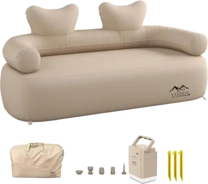 Sofá inflable, silla inflable, sofá de aire con bomba de aire portátil, sofá inflable, silla de Camping