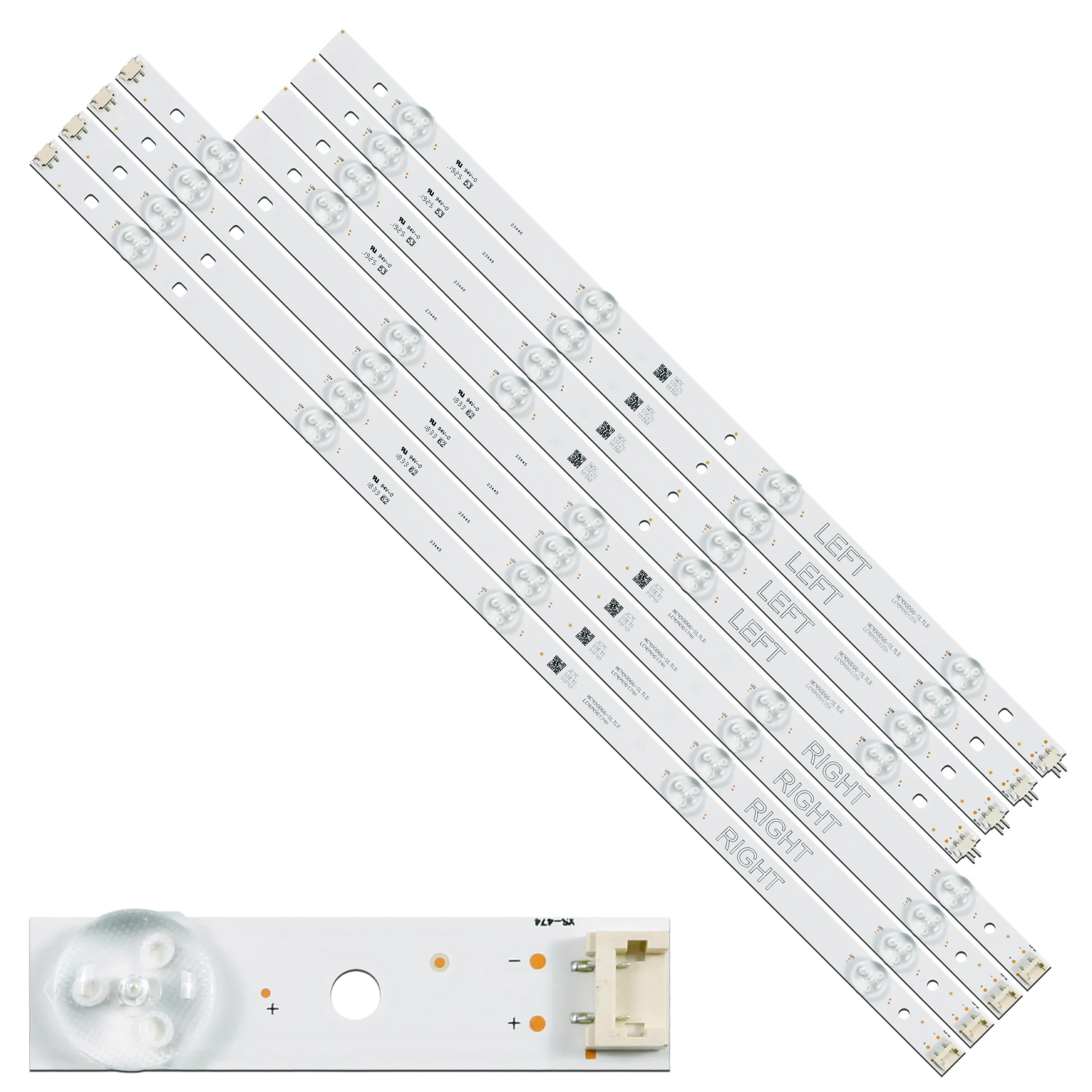 Tira de LED para 49UM7300 49UM7100 49UJ6350 49UJ6300-UA 49UJ630V-ZA 49UJ6350-UC NC490DGG-AAGX1-41CA GAN01-1255A-P1 GAN01-1256A-P1