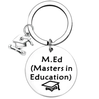 Llavero de regalo de graduación para profesores, llavero con colgante de grado de maestros en educación, joyería, regalo de graduado universitario