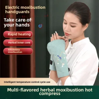 Moxa-calentador eléctrico de terciopelo, protector de mano, sincronización de la temperatura, calefacción eléctrica portátil, tesoro de moxibustión