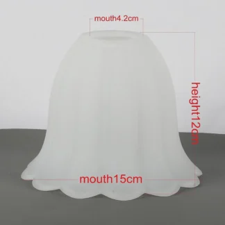 Pantalla de cristal esmerilado decorativa para lámpara de techo, sala de estar