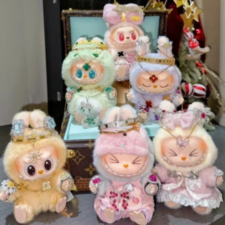 Labubu V2 de alta calidad, 15cm, 38cm, Zimomo, los monstruos, Labub, juguete, macarrón cardíaco, regalos, bolsa de juguete, figura, llavero Labubu