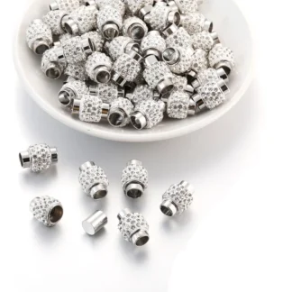 3 unids/lote conector de cierres magnéticos de cristal de arcilla de 7mm de alta calidad para pulsera de moda joyería encontrar 13*17mm W395
