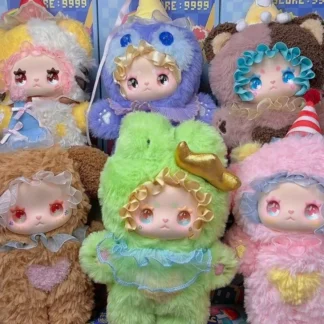 Nueva moda, caja ciega de juguete, encantadora serie Emma Party, modelo de felpa, muñeco con cara de vinilo, bonito colgante, regalo, caja misteriosa, muñeca, juguetes de moda