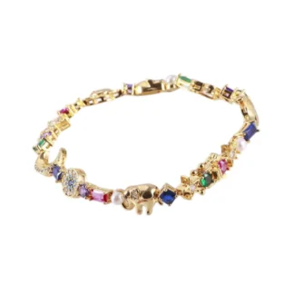 Pulsera de mujer estilo retro joyería regalo para compromiso señora día de la madre
