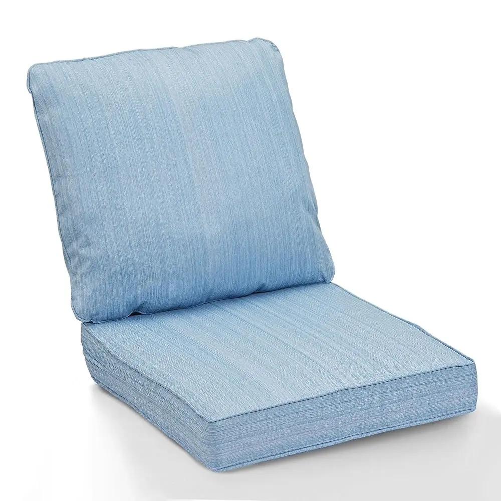 Juego de cojines para sillas de exterior, cojines para muebles de patio gruesos de 24 x 24 x 5 H, cojines para asientos de exterior impermeables y resistentes a la decoloración
