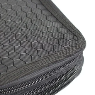 1 Uds. Estuche para lápices de 4 capas con capacidad de 72 agujeros, estuche para lápices de bocetos cuadrado de Color sólido, regalo de papelería negro