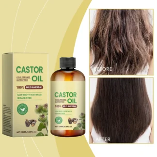 Aceite para el crecimiento del cabello, aceite de ricino, aceite espesante para el cabello, nutre la piel, pestañas, cejas, crecimiento de uñas, multiefecto One100ml