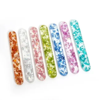 Palitos reutilizables de lentejuelas transparentes, palitos de helado, palitos de Cakesicle acrílicos para helado, dulces, Creamsicle, 10 piezas