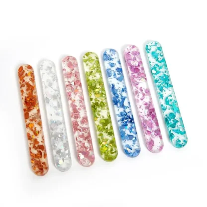 Palitos reutilizables de lentejuelas transparentes, palitos de helado, palitos de Cakesicle acrílicos para helado, dulces, Creamsicle, 10 piezas