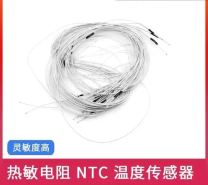 Termistor impresora 3D NTC sensor de temperatura termistor sellado de vidrio de un solo extremo 1% 100K 3950