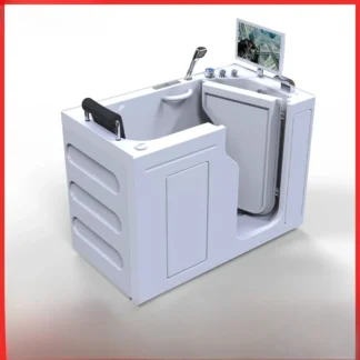 Bañera accessible para personas mayores Puerta abierta Caminar en el hogar Sentado acrílico temperatura constante Jacuzzi Disabled