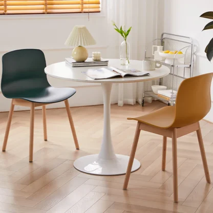Juego de 4 sillas de comedor de lujo, cómodas sillas de comedor ergonómicas modernas de diseño, muebles de diseño Accentchaise para sala de estar