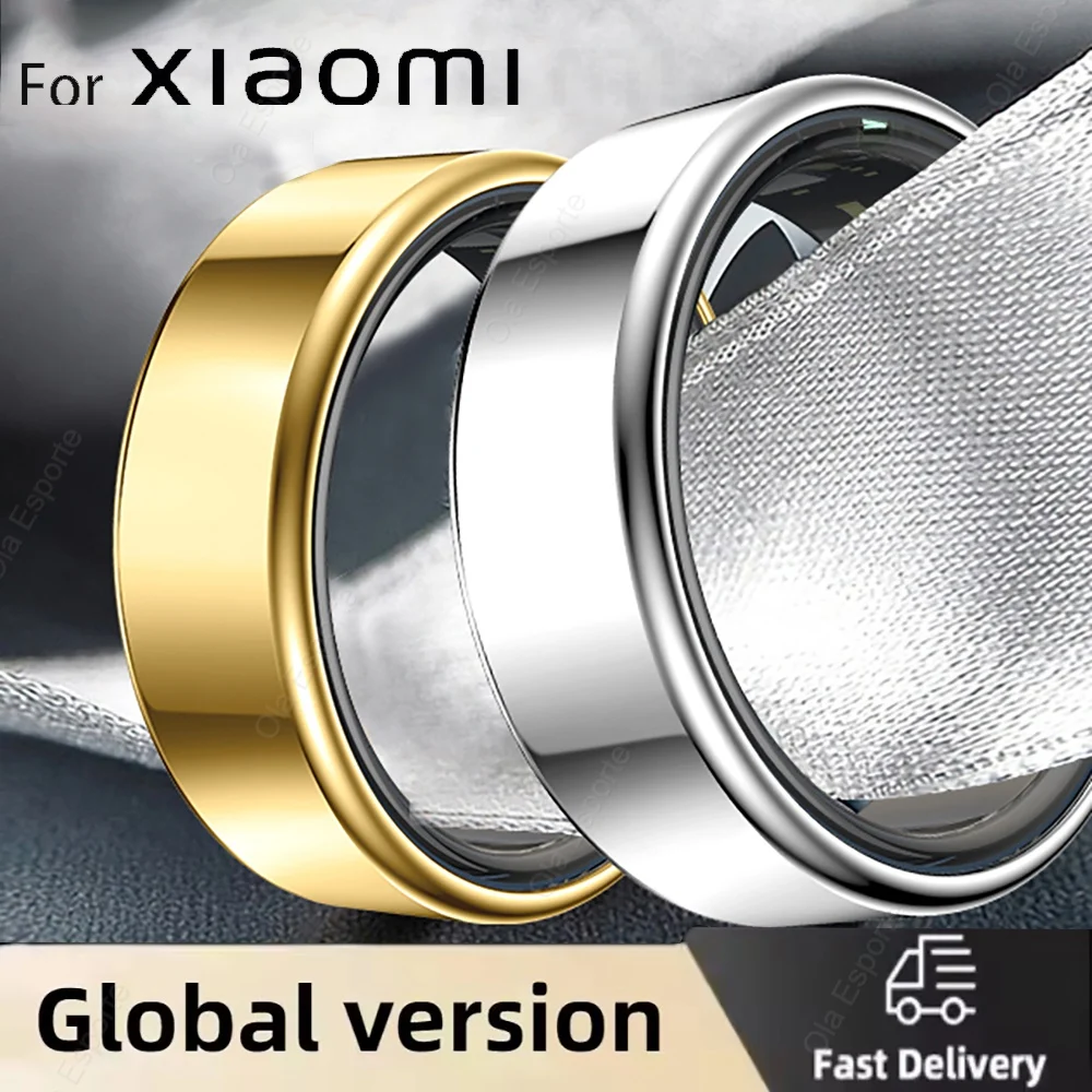 Para Xiaomi anillo inteligente Bluetooth Monitor de salud oxígeno en sangre sueño ritmo cardíaco modo multideporte impermeable IP68 y 5ATM regalo de cumpleaños