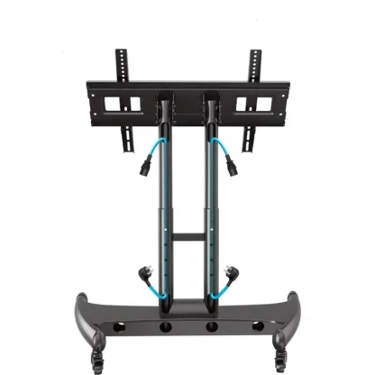 Soporte de montaje para TV de movimiento extraíble, carrito de suelo, pantalla móvil giratoria, mesa de fachada para Dj, estación de trabajo Led con ruedas, estación de trabajo