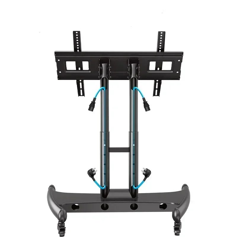 Soporte de montaje para TV de movimiento extraíble, carrito de suelo, pantalla móvil giratoria, mesa de fachada para Dj, estación de trabajo Led con ruedas, estación de trabajo