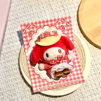 Sanrio My Melody-broche de aniversario de dibujos animados Kawaii, personaje de Anime, muñeca, accesorios de ladrillo, colgante, decoración de ropa, regalo