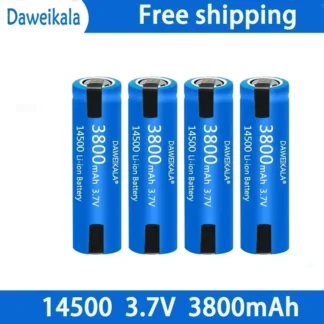 Batería 14500 3,7 V AA 3800mah batería de iones de litio, con soldadura, para cepillo de dientes eléctrico, maquinilla de afeitar, batería recargable de peluquero