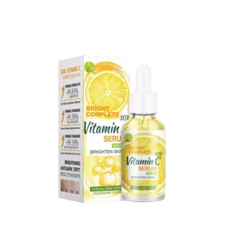 Suero Facial de vitamina C de 30ml con extracto de limón, ilumina el tono de la piel, esencia Facial antienvejecimiento, cuidado de la piel
