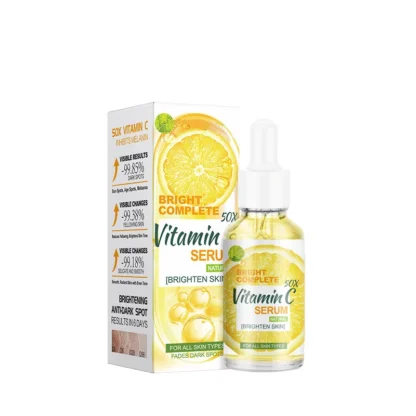 Suero Facial de vitamina C de 30ml con extracto de limón, ilumina el tono de la piel, esencia Facial antienvejecimiento, cuidado de la piel