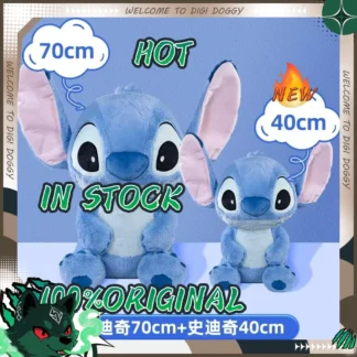 En Stock, regalo MINISO 2025, muñeca de punto Kawaii, película de punto, juguete de Lilo & Stitch, serie de sueños de verano, almohada grande, juguetes para niños, regalos